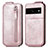 Custodia In Pelle Flip per Google Pixel 7a 5G Oro Rosa