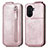 Custodia In Pelle Flip per Huawei Nova Y70 Oro Rosa