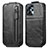 Custodia In Pelle Flip per Motorola Moto G23 Nero