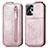 Custodia In Pelle Flip per Motorola Moto G23 Oro Rosa