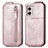 Custodia In Pelle Flip per Motorola Moto G53 5G Oro Rosa