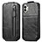 Custodia In Pelle Flip per Nothing Phone 2 Nero