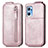 Custodia In Pelle Flip per OnePlus Nord CE 2 5G Oro Rosa