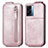 Custodia In Pelle Flip per OnePlus Nord N300 5G Oro Rosa