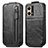 Custodia In Pelle Flip per Oppo F21s Pro 4G Nero