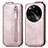 Custodia In Pelle Flip per Oppo Find X6 5G Oro Rosa