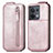 Custodia In Pelle Flip per Oppo Reno9 5G Oro Rosa