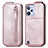 Custodia In Pelle Flip per Realme C31 Oro Rosa