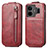 Custodia In Pelle Flip per Realme GT Neo6 5G Rosso