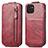 Custodia In Pelle Flip per Samsung Galaxy A03 Rosso