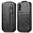 Custodia In Pelle Flip per Samsung Galaxy A04s Nero