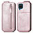 Custodia In Pelle Flip per Samsung Galaxy A12 5G Oro Rosa