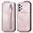 Custodia In Pelle Flip per Samsung Galaxy A52 4G Oro Rosa