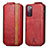 Custodia In Pelle Flip per Samsung Galaxy S20 FE (2022) 5G Rosso