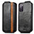 Custodia In Pelle Flip per Samsung Galaxy S20 FE 4G Nero