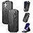 Custodia In Pelle Flip per Samsung Galaxy S21 Ultra 5G