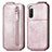 Custodia In Pelle Flip per Sony Xperia 10 IV Oro Rosa