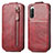 Custodia In Pelle Flip per Sony Xperia 10 IV SO-52C Rosso