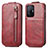 Custodia In Pelle Flip per Xiaomi Mi 11T 5G Rosso