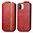 Custodia In Pelle Flip per Xiaomi Poco C51 Rosso