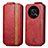 Custodia In Pelle Flip S01D per Huawei Enjoy 50 Pro Rosso