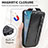 Custodia In Pelle Flip S01D per Motorola Moto G53j 5G