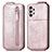 Custodia In Pelle Flip S01D per Samsung Galaxy A13 4G Oro Rosa