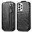 Custodia In Pelle Flip S01D per Samsung Galaxy A33 5G Nero