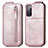 Custodia In Pelle Flip S01D per Samsung Galaxy S20 FE (2022) 5G Oro Rosa