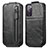 Custodia In Pelle Flip S01D per Samsung Galaxy S20 FE 5G Nero