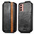 Custodia In Pelle Flip S02D per Samsung Galaxy F13 4G