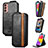 Custodia In Pelle Flip S02D per Samsung Galaxy F13 4G