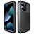 Custodia Lusso Alluminio Cover 360 Gradi HJ1 per Apple iPhone 13 Pro Max Nero