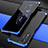 Custodia Lusso Alluminio Cover 360 Gradi P01 per Xiaomi Mi 11i 5G (2022) Blu e Nero