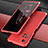 Custodia Lusso Alluminio Cover 360 Gradi P01 per Xiaomi Redmi Note 11 Pro+ Plus 5G Rosso