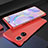 Custodia Lusso Alluminio Cover 360 Gradi per Huawei Honor 50 5G Rosso