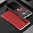 Custodia Lusso Alluminio Cover 360 Gradi per Vivo V25 Pro 5G Argento e Rosso