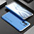 Custodia Lusso Alluminio Cover 360 Gradi per Xiaomi Mi 11X Pro 5G Argento e Blu