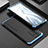 Custodia Lusso Alluminio Cover 360 Gradi per Xiaomi Mi 11X Pro 5G Blu e Nero