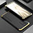 Custodia Lusso Alluminio Cover 360 Gradi per Xiaomi Mi 11X Pro 5G Oro e Nero