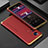 Custodia Lusso Alluminio Cover 360 Gradi per Xiaomi Mi 12 5G Oro e Rosso