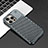 Custodia Lusso Alluminio Cover 360 Gradi QC3 per Apple iPhone 14 Pro Max Grigio Scuro