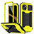 Custodia Lusso Alluminio Cover 360 Gradi RJ2 per Apple iPhone 15 Giallo