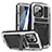 Custodia Lusso Alluminio Cover 360 Gradi RJ2 per Apple iPhone 15 Pro Argento