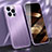 Custodia Lusso Alluminio Cover M09 per Apple iPhone 15 Pro Viola