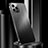 Custodia Lusso Alluminio Cover per Apple iPhone 13 Pro Max Nero