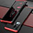 Custodia Lusso Alluminio Cover per Vivo X51 5G Rosso e Nero