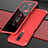 Custodia Lusso Alluminio Cover per Xiaomi Redmi K30i 5G Rosso