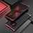 Custodia Lusso Alluminio Cover T01 per Huawei Mate 40 Pro Rosso e Nero