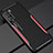 Custodia Lusso Alluminio Cover T01 per Huawei Nova 7 SE 5G Rosso